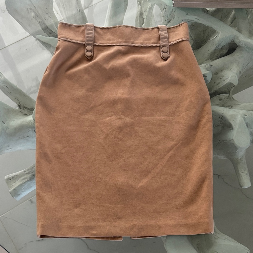 Zac Posen Tan Pencil Skirt 8